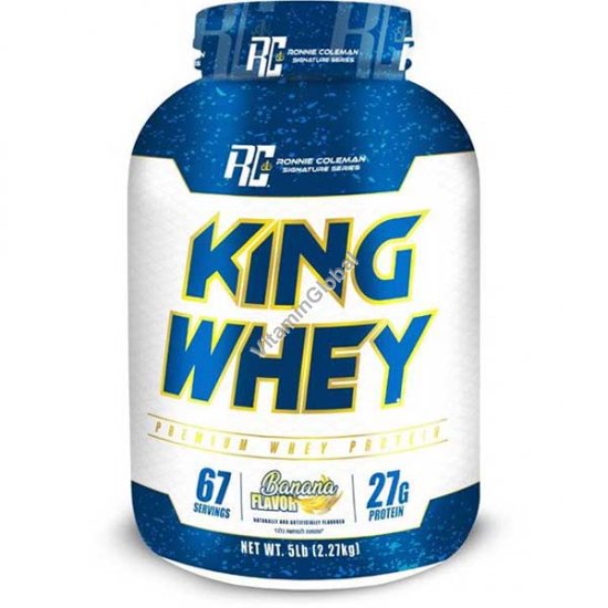 King Whey - сывороточный протеин с банановым вкусом 2.27 кг - Ронни Колеман