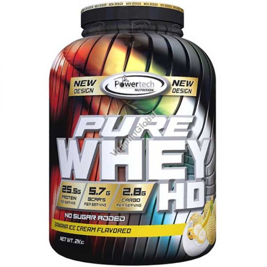 Сывороточный протеин Pure Whey HD, вкус банановое мороженое 2.0 кг - PowerTech Nutrition