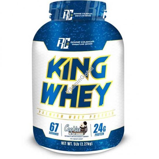 King Whey - сывороточный протеин со вкусом печенье и крем 2.27 кг - Ронни Колеман