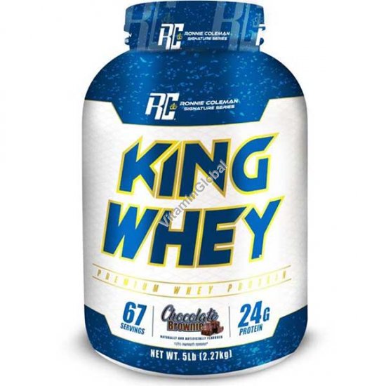 King Whey - сывороточный протеин вкус шоколадные брауни 2.27 кг - Ронни Колеман