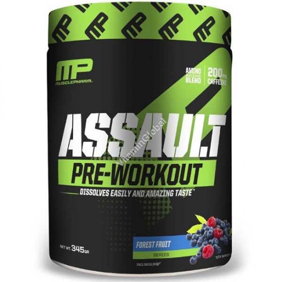 Assault Sport - предтренировочный комплекс со вкусом лесных ягод, 345 г - MusclePharm